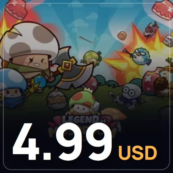 Legend of Mushroom 4.99 USD Gems + 100 Elmas görseli