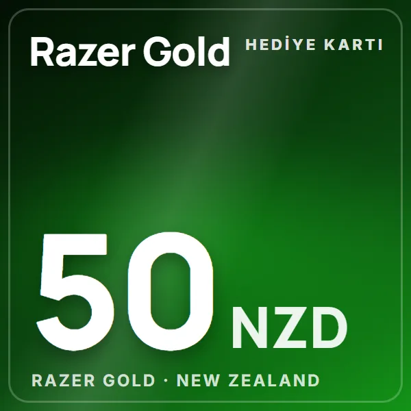 Razer Gold New Zealand 50 NZD görseli