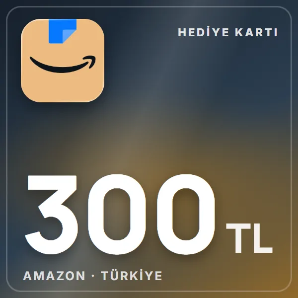 Amazon.com.tr Hediye Kartı 300 TL görseli