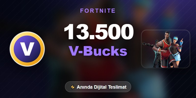 Fortnite 13.500 V-Bucks görseli