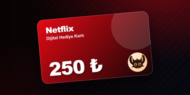 Netflix Hediye Kartı 250 TL görseli