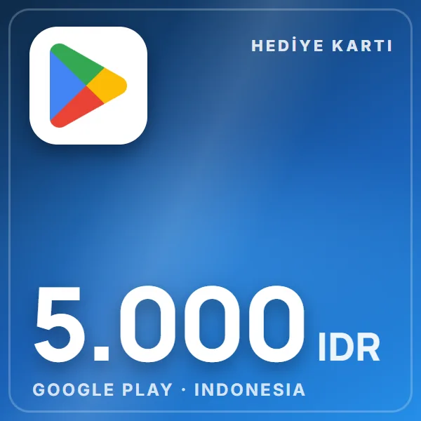Google Play Indonesia 5.000 IDR görseli