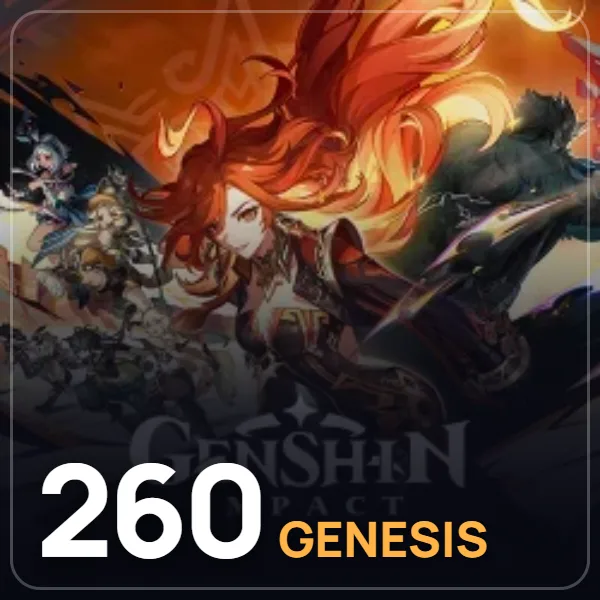 Genshin Impact 1980 + 260 Genesis Crystals görseli