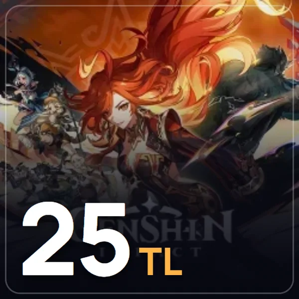 Genshin Impact 25 TL Google Play Hediye Kartı görseli