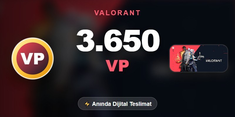 VALORANT 3.650 VP görseli