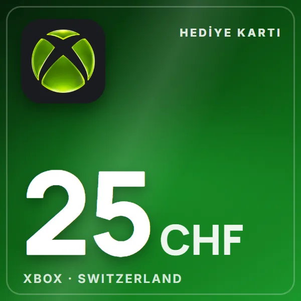 Xbox Switzerland 25 CHF görseli