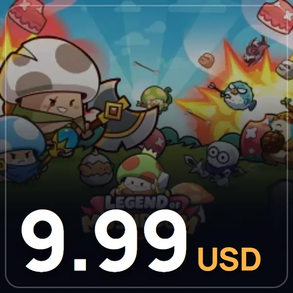 Legend of Mushroom 9.99 USD Gems + 200 Elmas görseli