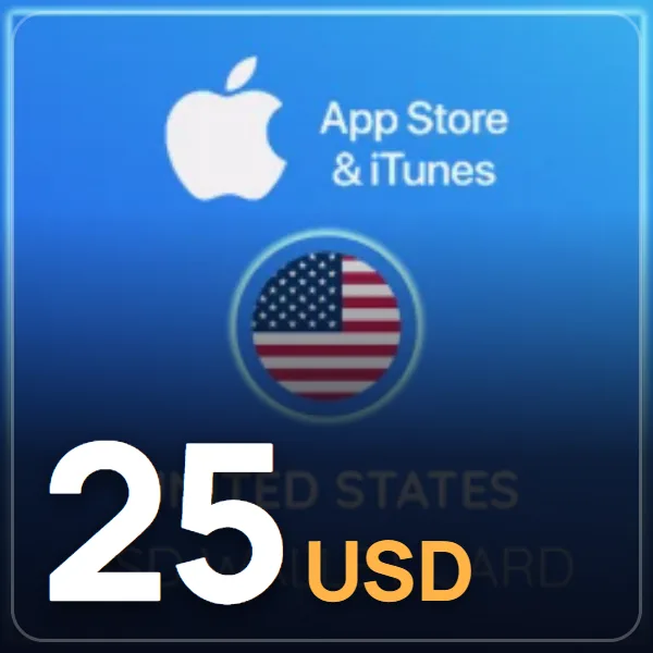 25 USD App Store iTunes Hediye Kartı görseli