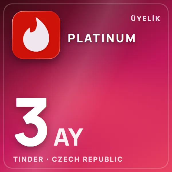 Tinder Czech Republic Platinum 3 Month görseli