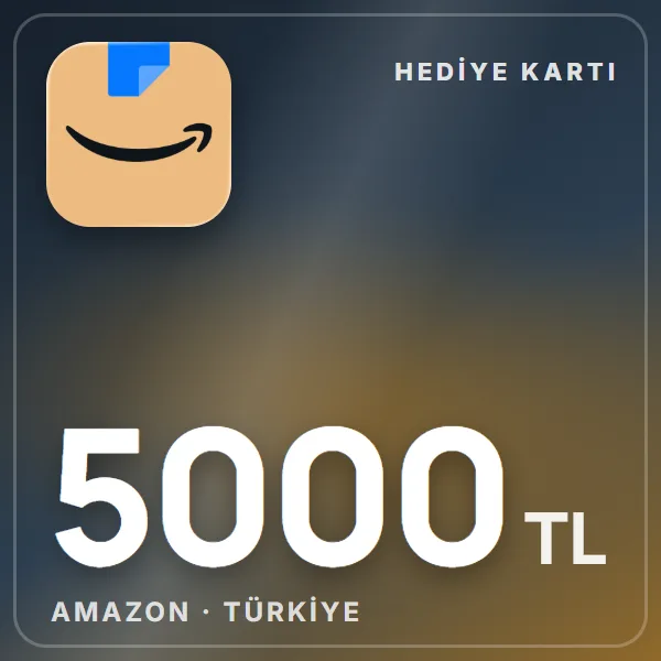 Amazon.com.tr Hediye Kartı 5000 TL görseli