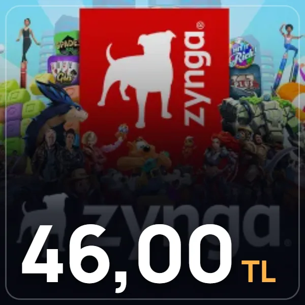 Zynga Oyun Kartı 46,00 TL #6196 görseli