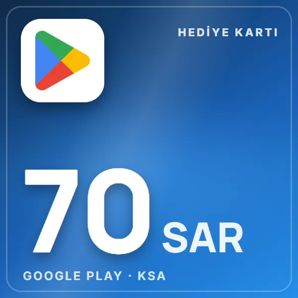 Google Play KSA 70 SAR görseli
