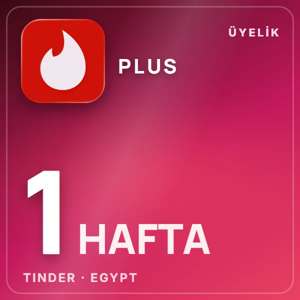 Tinder Egypt Plus 1 Week görseli