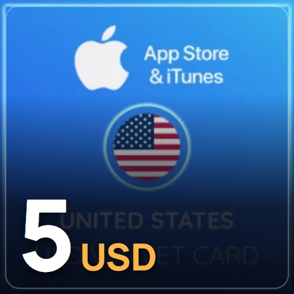 5 USD App Store iTunes Hediye Kartı görseli