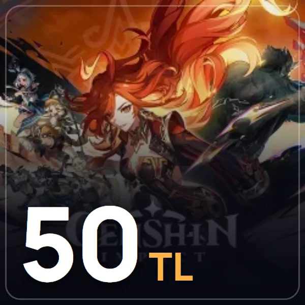 Genshin Impact 50 TL Google Play Hediye Kartı görseli