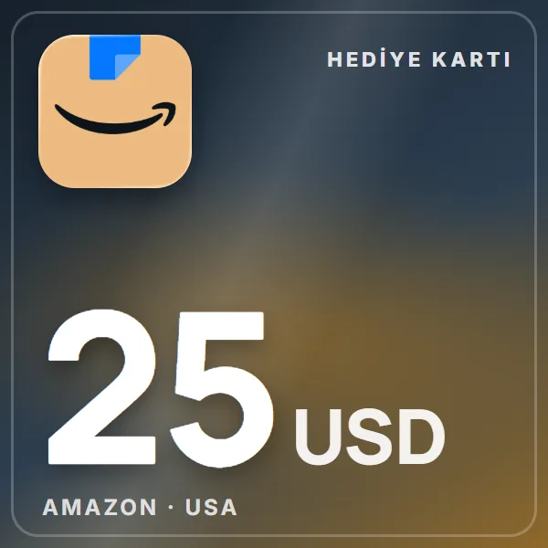 Amazon USA 25 USD görseli