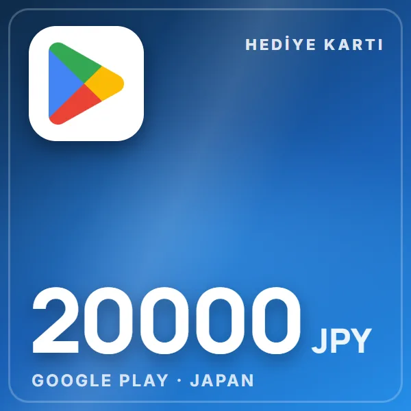 Google Play Japan 20000 JPY görseli