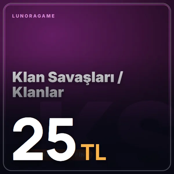 Klan Savaşları Google Play 25 TL Hediye Kartı görseli