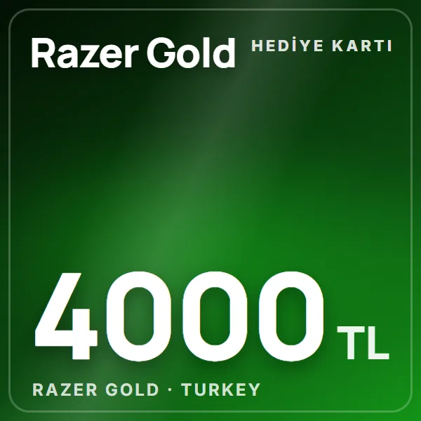 Razer Gold Turkey 4000 TL görseli