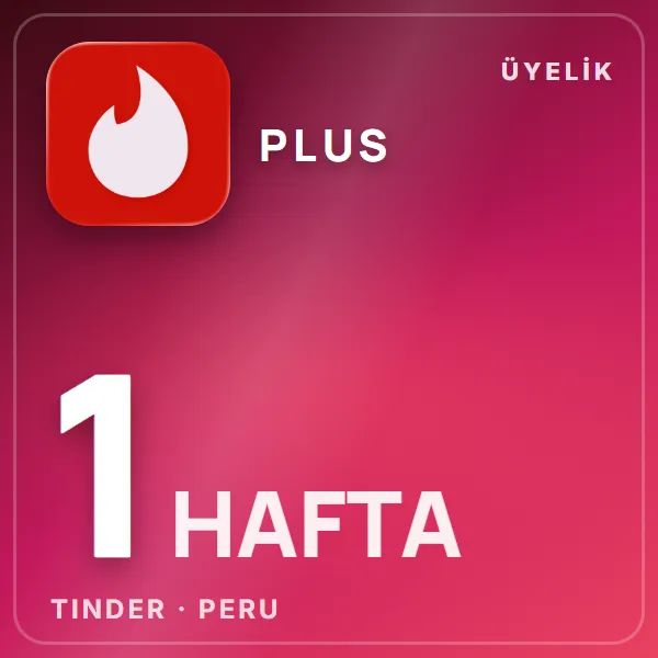 Tinder Peru Plus 1 Week görseli