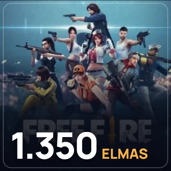Free Fire Avrupa 1.350 Elmas görseli