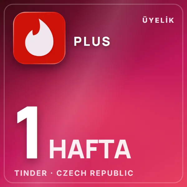 Tinder Czech Republic Plus 1 Week görseli