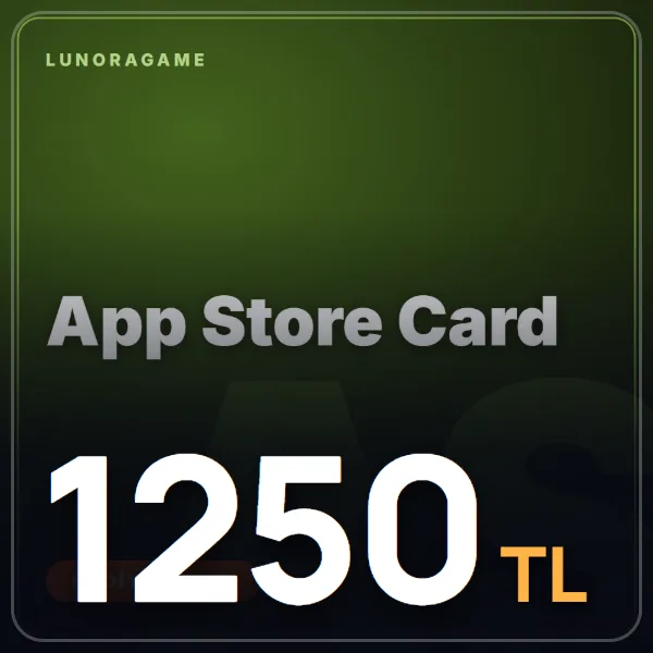 1250 TL App Store Card görseli