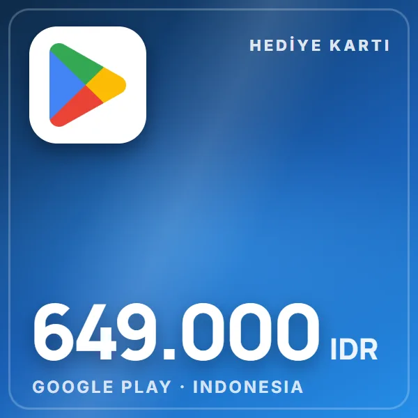 Google Play Indonesia 649.000 IDR görseli