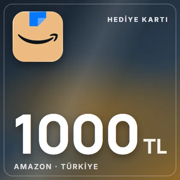 Amazon.com.tr Hediye Kartı 1000 TL görseli