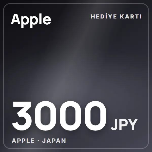 Apple Japan 3000 JPY görseli