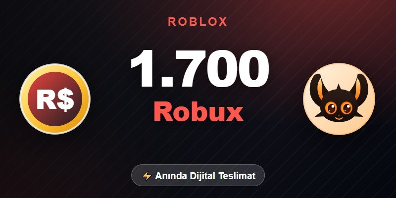 Roblox 1.700 Robux görseli