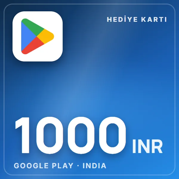 Google Play India 1000 INR görseli