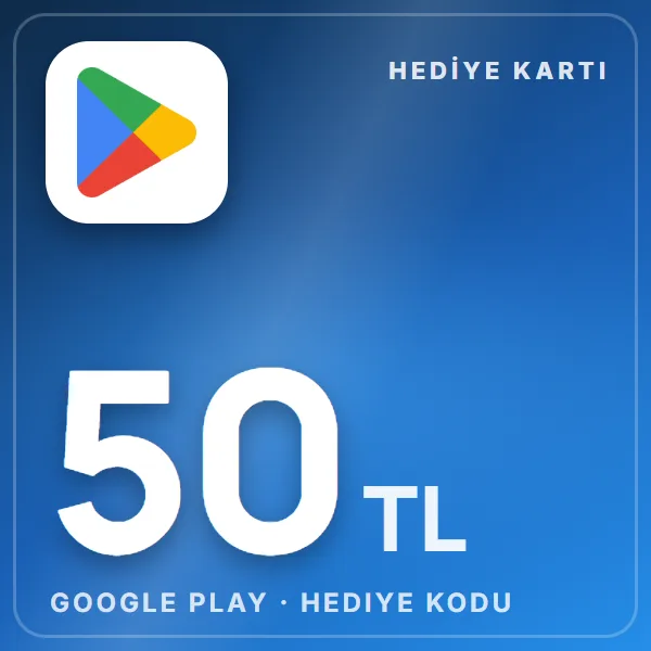 Google Play Hediye Kodu 50 TL - Tiktok görseli