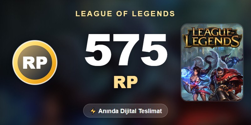 League of Legends 575 RP görseli