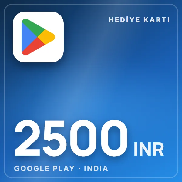 Google Play India 2500 INR görseli