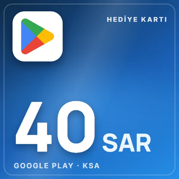 Google Play KSA 40 SAR görseli