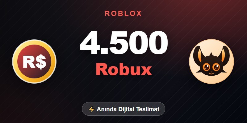 Roblox 4.500 Robux görseli