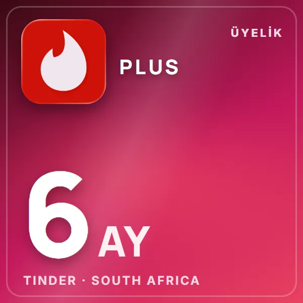Tinder South Africa Plus 6 Month görseli