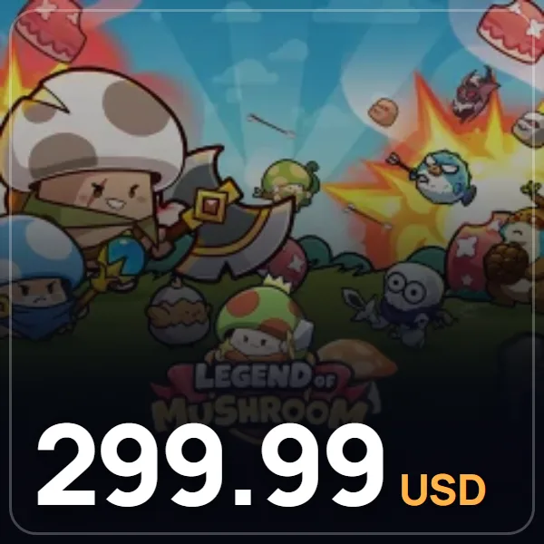 Legend of Mushroom 299.99 USD Gems + 6000 Elmas görseli