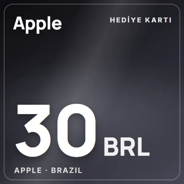 Apple Brazil 30 BRL görseli