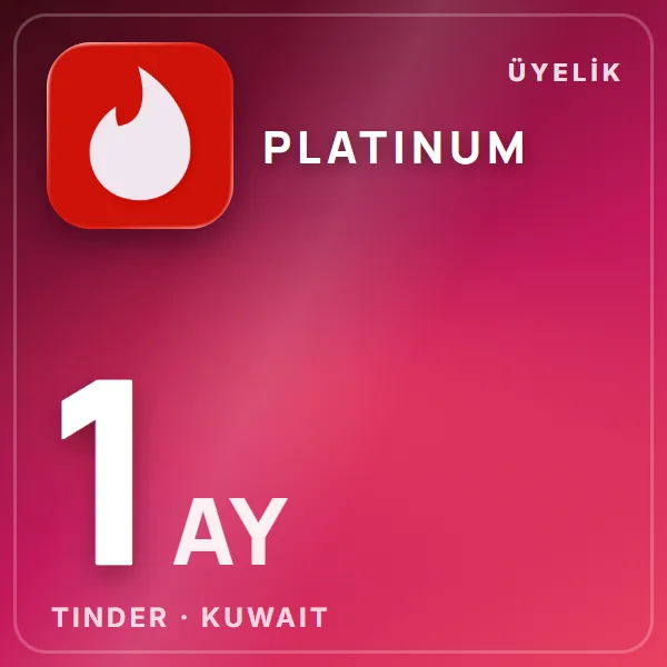 Tinder Kuwait Platinum 1 Month görseli