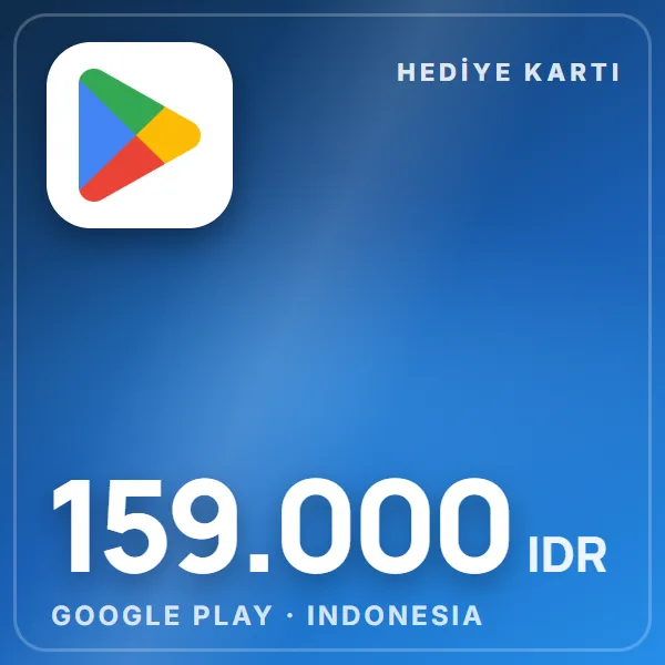 Google Play Indonesia 159.000 IDR görseli