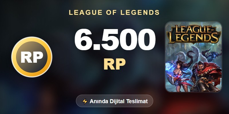 League of Legends 6.500 RP görseli