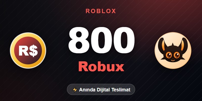 Roblox 800 Robux görseli
