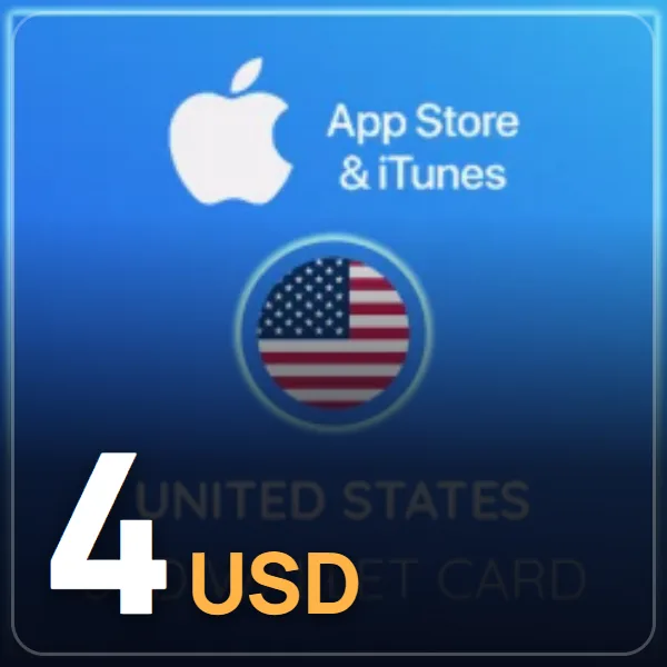 4 USD App Store iTunes Hediye Kartı görseli