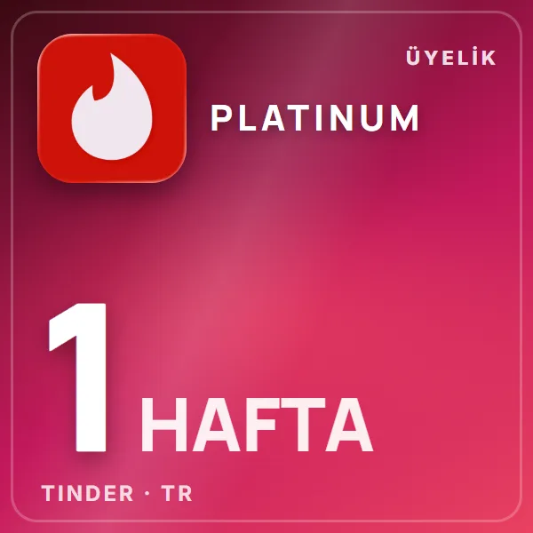 Tinder TR Platinum 1 Week görseli