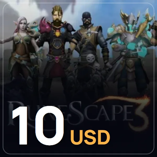 Runescape 10 USD Gift Card görseli