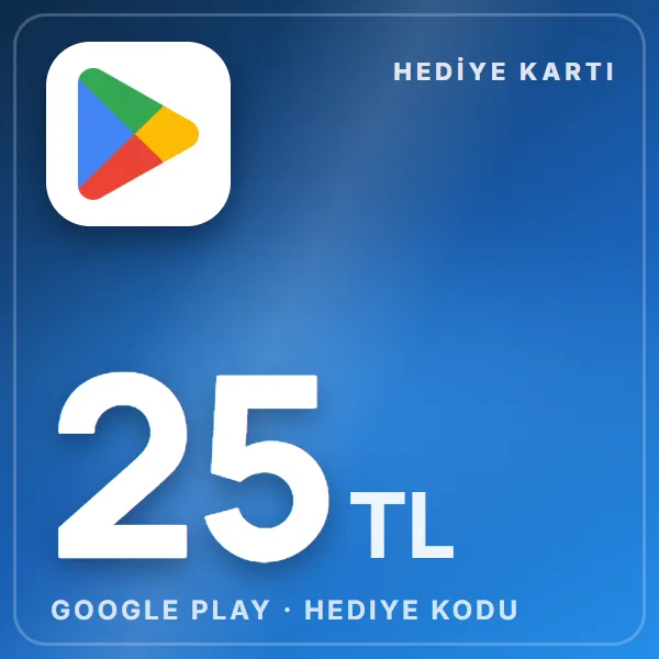 Google Play Hediye Kodu 25 TL - Tiktok görseli