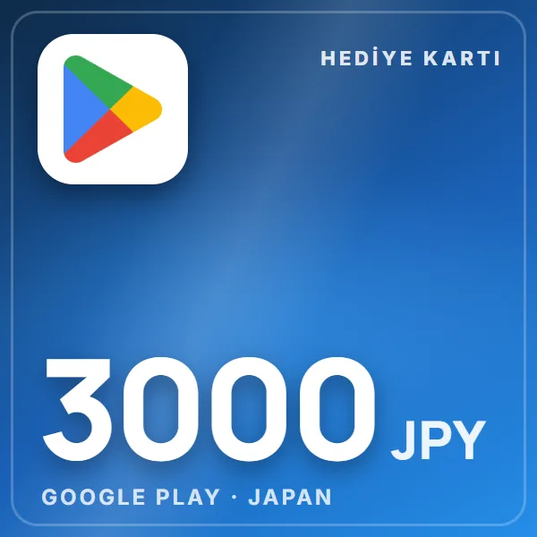 Google Play Japan 3000 JPY görseli
