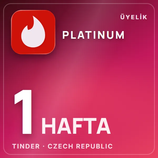Tinder Czech Republic Platinum 1 Week görseli